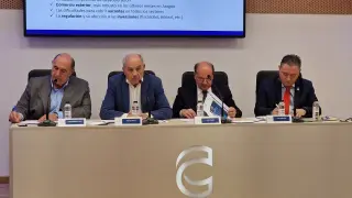 José Fernando Luna, Miguel Marzo, Félix Longás y Juan Ciércoles.