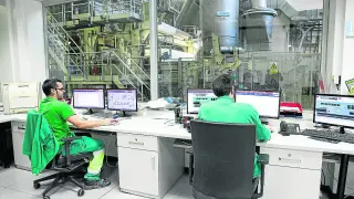 Imagen de archivo de parte de las instalaciones de la fábrica de ICT en El Burgo de Ebro.