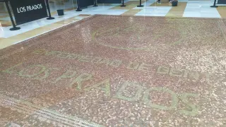 Récord Guinness al mosaico más grande del mundo hecho con monedas en el centro comercial Los Prados, en Oviedo