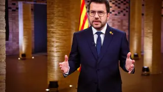 El presidente de la Generalitat, Pere Aragonès, ha reclamado este martes en el discurso institucional de Navidad
