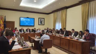 Plano de aprobación de los presupuestos en la Diputación de Teruel.