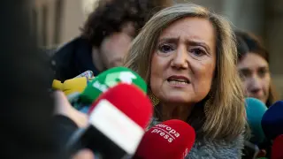 Cristina Ibarrola en declaraciones a los medios