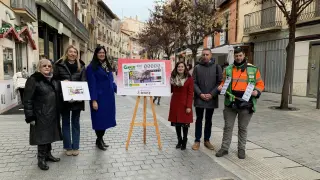 Los cupones de la ONCE del sorteo del 9 de enero 'recorren' el Coso Alto de Huesca