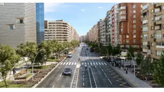 Recreación de la futura avenida de Navarra.