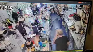 Violento asalto a un restaurante en Muel