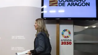 La consejera de Economía del Gobierno aragonés, Mar Vaquero.
