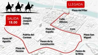 Cabalgata de los Reyes Magos en Zaragoza 2024