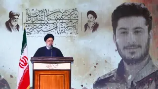 January 3, 2024, Tehran, Iran: Iranian President EBRAHIM RAISI speaks during a commemoration ceremony marking the anniversary of the 2020 killing of Guards General Qasem Soleimani in Tehran. Twin bomb blasts killed at least 103 people in Iran, ripping through a crowd commemorating Revolutionary Guards general Qasem Soleimani four years after he died in a US strike, state media reported. (Credit Image: © Iranian Presidency via ZUMA Press Wire) LaPresse