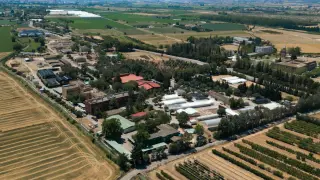 Vista aérea del Centro de Investigación y Tecnología Agroalimentaria de Aragón (CITA).