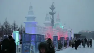 Celebran en Moscú el festival invernal de esculturas de hielo