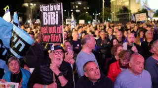 Anti government protest in Tel Aviv