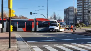 Choque tranvía Zaragoza