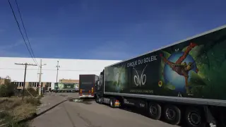 Los camiones ya han comenzado a llegar al Príncipe Felipe.