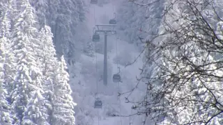 Teleférico de la estación de esquí de Hochoetz, en el Tirol austriaco, donde ha tenido lugar el accidente.