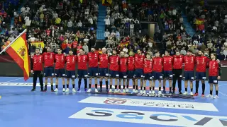 La selección española de balonmano, en el reciente Torneo Internacional de España celebrado en Granollers