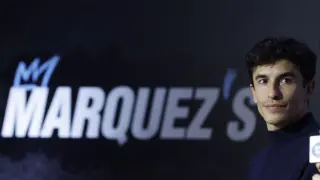 Marc Márquez, en un evento organizado por Estrella Galicia 0,0 en Madrid
