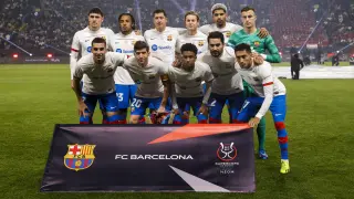 Partido FC Barcelona-Osasuna, segunda semifinal de la Supercopa 2024 en el estadio Al Awal Park en Riad