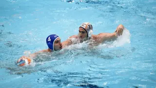 Partido España-Rumanía, cuartos de final del Europeo de waterpolo en la piscina Bazeni Mladost de Zagreb