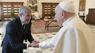Clavijo: "El papa Francisco agradece al pueblo canario su acogida a los migrantes"
