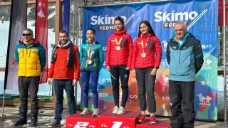 La aragonesa Isabel de Asprer ganó dos platas en la Copa de España de esquí de montaña celebrada en Andorra.