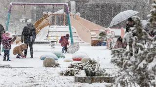 La borrasca Juan trae nieve y mínimas de 15 bajo cero en Soria
