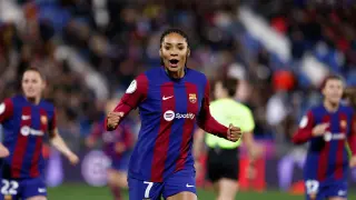 Partido Barcelona-Levante, final de la Supercopa femenina de fútbol: Salma Paralluelo