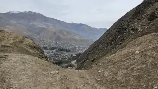 Vista de la ciudad de Faizabad, capital de la provincia de Badakhshan, Afganistán, zona donde pudo caer el avión