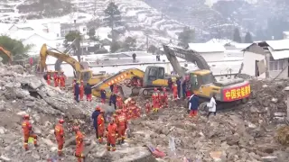 Ya son 20 muertos por el corrimiento de tierra en la ciudad china de Yunnan