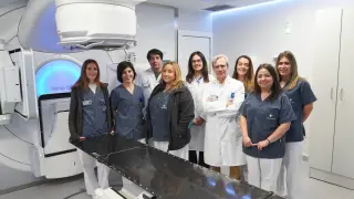 Equipo médico del Servicio de Oncología Radioterápica Quironsalud Zaragoza.