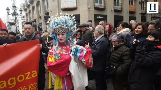 Comienza el desfile por el Año Nuevo Chino en Zaragoza