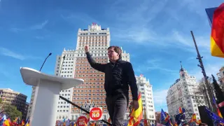 El PP se manifiesta en Madrid para mostrar el rechazo al pacto Junts-PSOE