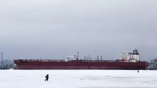 Un petrolero ruso cerca de San Petersburgo