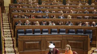 La bancada del PSOE durante la proposición de ley orgánica de amnistía.