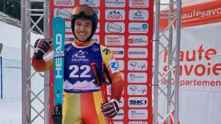 Ander Mintegui, segundo en el súper gigante del Mundial júnior de esquí alpino.