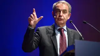 José Luis Rodríguez Zapatero, este jueves en Barcelona