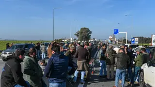 Protesta de agricultores en Bruselas