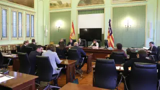 Reunión de la mesa del parlament balear después de la crisis de Vox en Palma de Mallorca