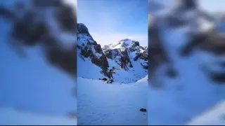 Video del rescate de un montañero vasco tras una caída de 150 metros en el Aspe