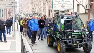 Tractorada en Huesca
