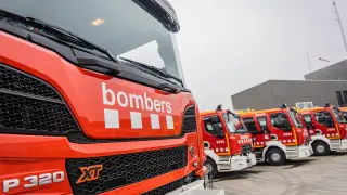 Los primeros nuevos vehículos dels Bombers de la Generalitat, que forman parte de un paquete de 77 unidades que llegarán a lo largo de 2024 y hasta abril de 2025...GENERALITAT DE CATALUNYA..02/02/2024 [[[EP]]]