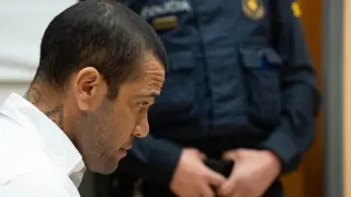 El exfutbolista Dani Alves durante el juicio en la Audiencia de Barcelona