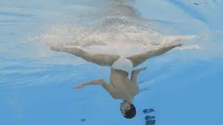 Dennis González, subcampeón del mundo en el solo libre de natación artística
