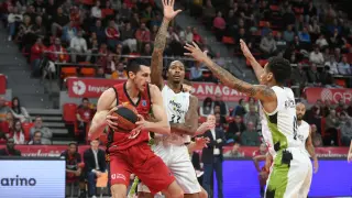 Partido Casademont Zaragoza-Masina, de la FIBA Europe Cup, en el pabellón Príncipe Felipe