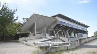 Palacio de los Deportes de Huesca, el primer edificio donde se instalará el sistema.