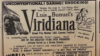 Anuncio de 1962 con el estreno de 'Viridiana' en Chicago.