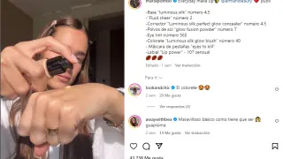 La 'influencer' María Pombo en un vídeo de publicidad en su Instagram.