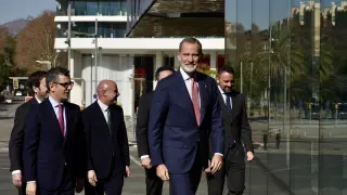 Llegada de Felipe VI a la entrega de despachos judiciales en Barcelona
