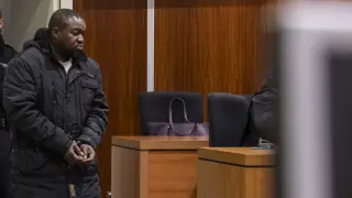 Bobo Keita, durante el juicio en el que fue condenado a 23 años por el asesinato de su cuñado.