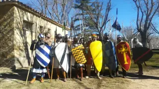El grupo de recreación histórica Alba Domus, en una de sus actividades.