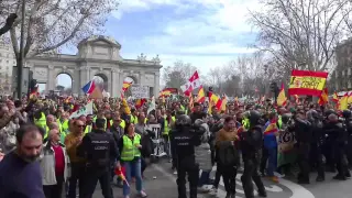 Tensión en la Puerta de Alcalá